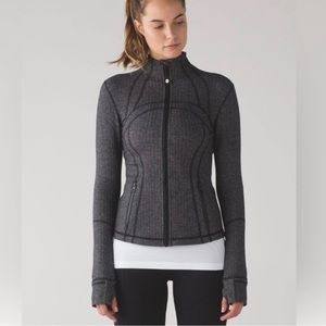 Lululemon Define Jacket Black & Gray Herringbone